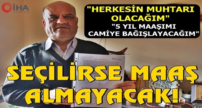 Notere gitti, seçilirse maaş almayacağını vaat etti