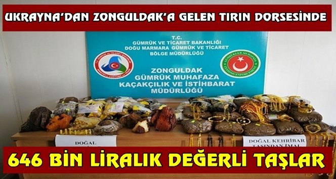 43 bin 170 kilo kehribar taşı ele geçirildi
