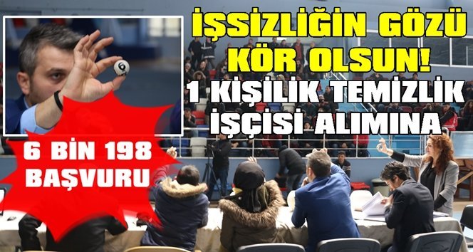 Zonguldak’ta işsizliğin fotoğrafı!…