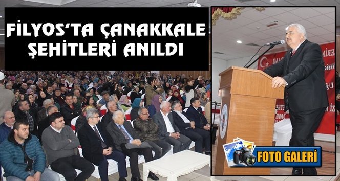 Filyos’ta şehitler için anma programı yapıldı…