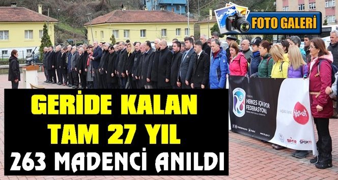Kozlu grizu faciasında hayatını kaybeden madenciler anıldı…