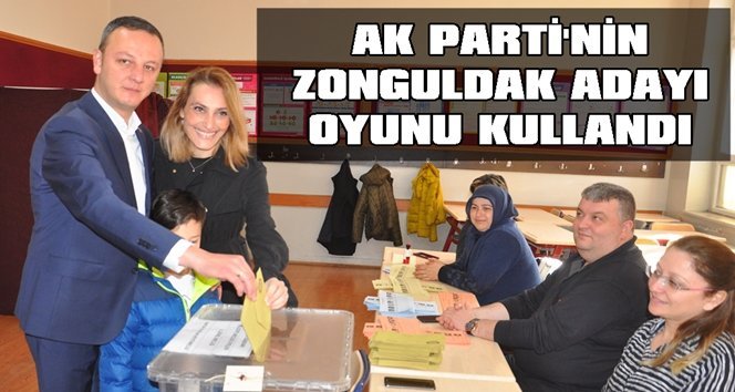 Ak Parti adayı Alan, oyunu kullandı