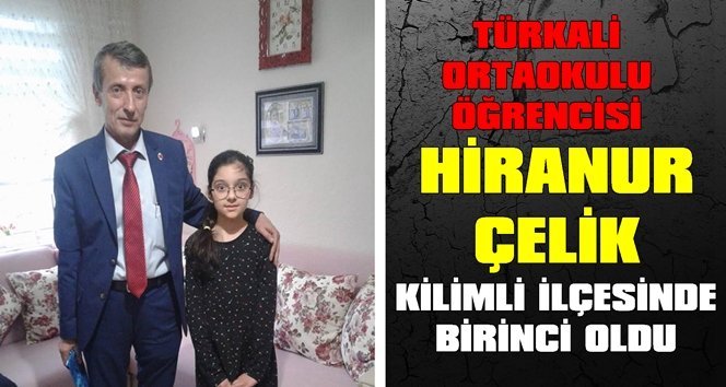 Alkışlar Hiranur’a…. Birinci oldu!.