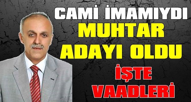 Filyoslu emekli imamdan mahalleyi üfleyecek projeler!.