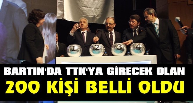 Bartın’da TTK’ya alınacak 200 işçi kurayla belirlendi