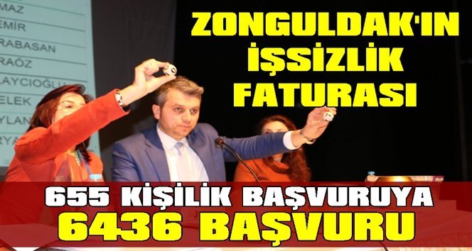 655 kişilik 6 aylık geçici işe 6 bin 436 başvuru