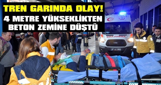 İskeleden düşen işçi ağır yaralandı