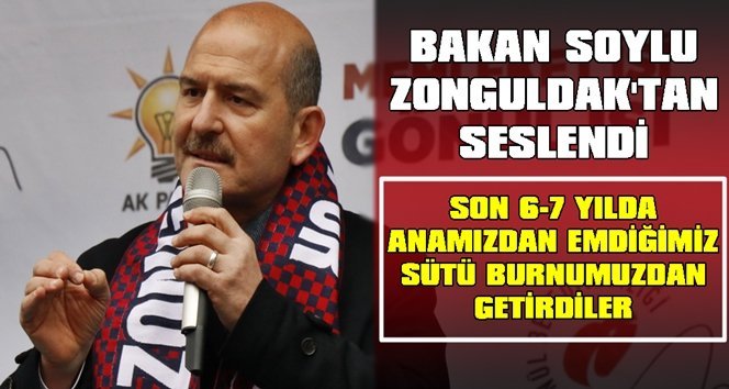 Bakan Soylu; “Türkiye’ye fitne tohumu ekmeye çalışıyorlar”