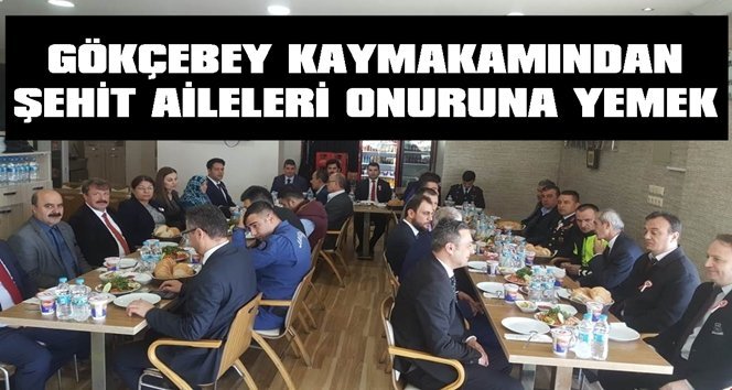 Kaymakam Karakurt’tan şehit ailelerine yemek
