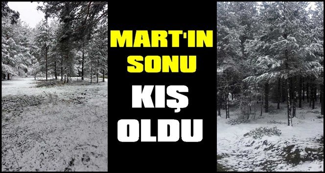 Nisan ayında kar sürprizi…