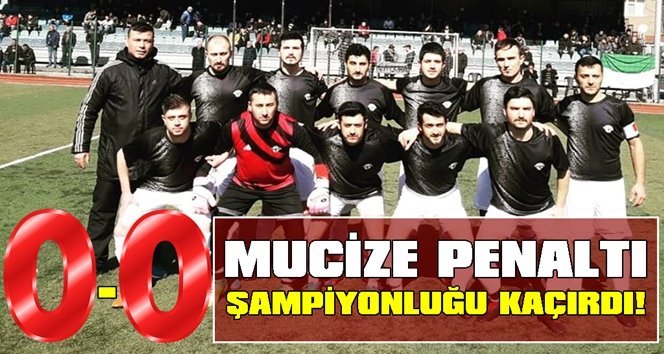 Göbü Gençlikspor’da mucize dakikalar gole dönmedi!.