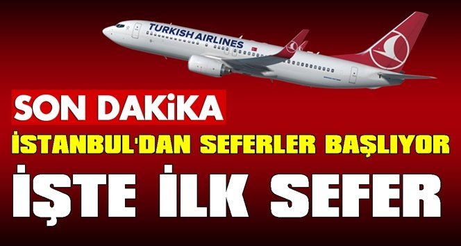 THY ilk uçuşunu İstanbul’dan Zonguldak’a yapıyor