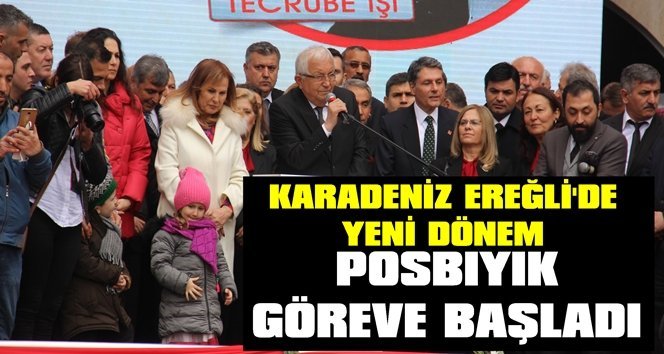 Posbıyık mazbatasını alıp göreve başladı