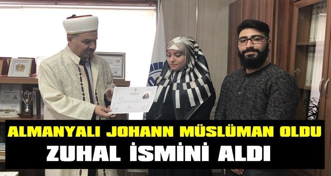 Alman genç kız müslüman oldu, Zuhal ismini aldı