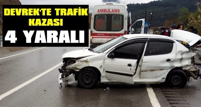 Devrek’te trafik kazası: 4 yaralı