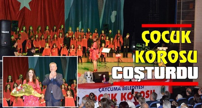 Çaycuma’da ‘Çocuk Korosu’ konseri izleyenleri coşturdu