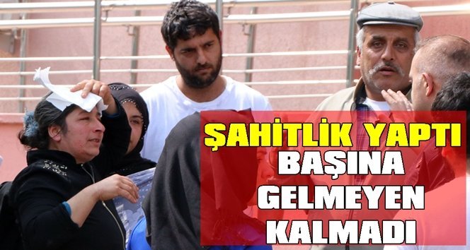 Şahitlik yapan kadın mahkeme çıkışında darp edildi