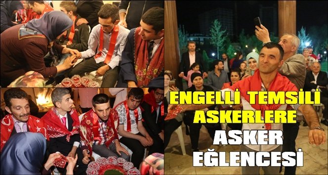 Engelli askerlere kına gecesi düzenlendi