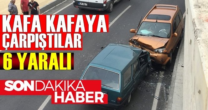 Feci trafik kazası; 6 yaralı…