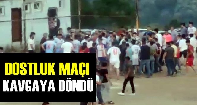 Dostluk maçı meydan savaşına döndü