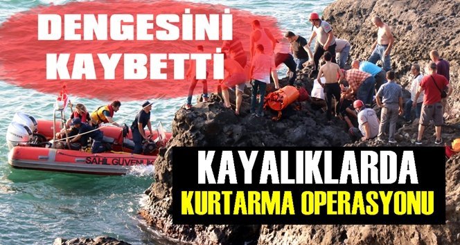 Yaşlı adam güçlükle kurtarıldı