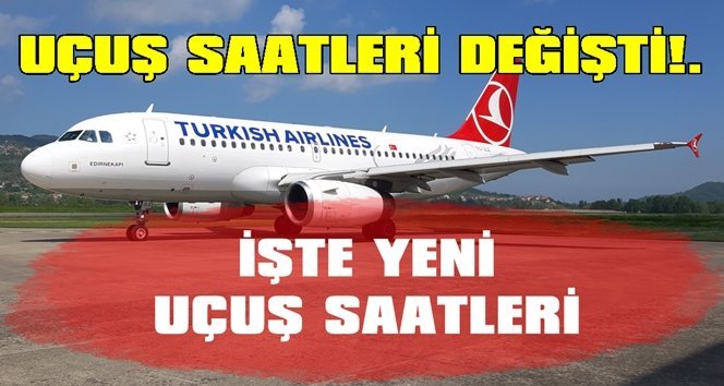 Türk Hava Yolları uçuş saatlerinde değişikliğe gitti