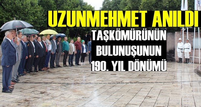 190 yıl önce kömürü bulan Uzun Mehmet anıldı…
