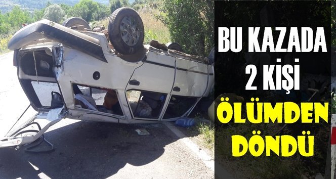 Otomobil takla attı: 2 yaralı