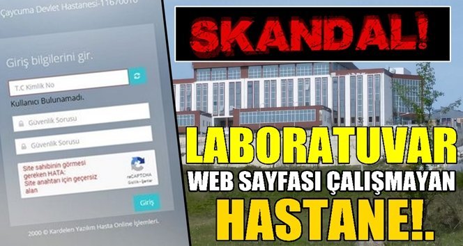 Yine sağlık skandalı!. Yer; Çaycuma!.