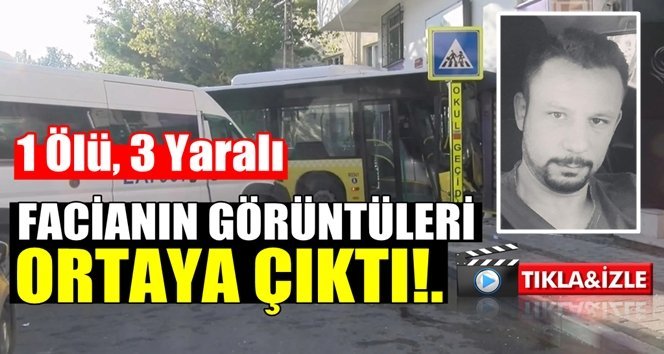 İşte Zonguldaklı yayaya çarpan İETT otobüsünün görüntüleri…