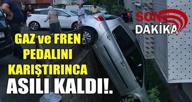 Bayan sürücü ölümden döndü!.
