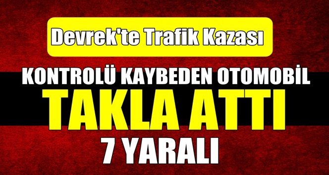 Trafik kazası: 7 yaralı
