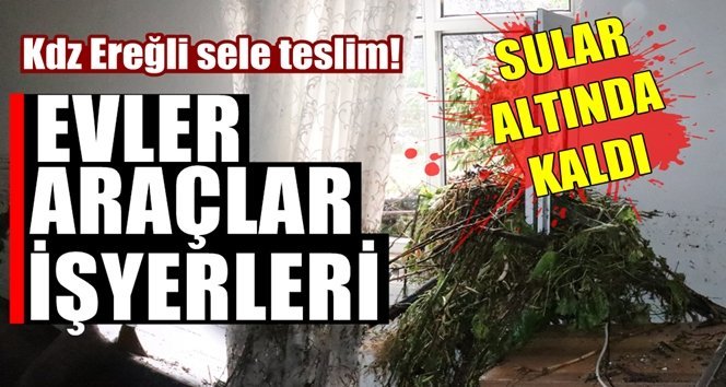Selde mahsur kalanları itfaiye kurtardı