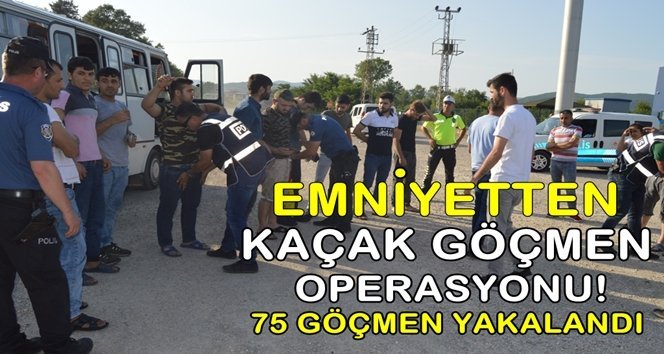 Drone destekli kaçak göçmen operasyonu!.