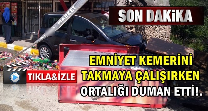 İlginç kaza kamerada… İşte o anlar