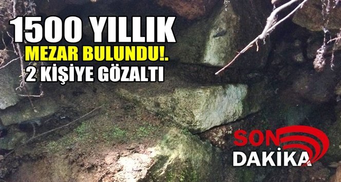 Definecilerin kazısından 1500 yıllık mezar çıktı!.
