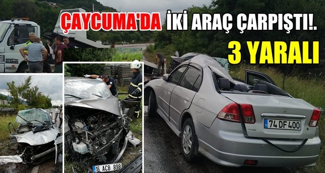 Çaycuma-Bartın karayolunda trafik kazası…