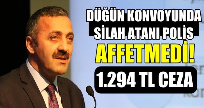 Emniyet Müdüründen, düğün konvoyunda ateş eden gence nasihat