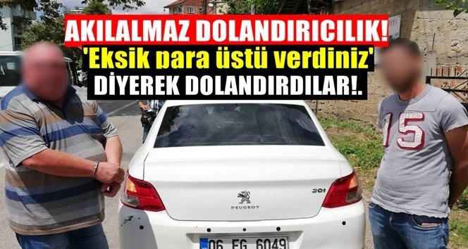 Esnafları dolandıran şüpheliler gözaltına alındı!