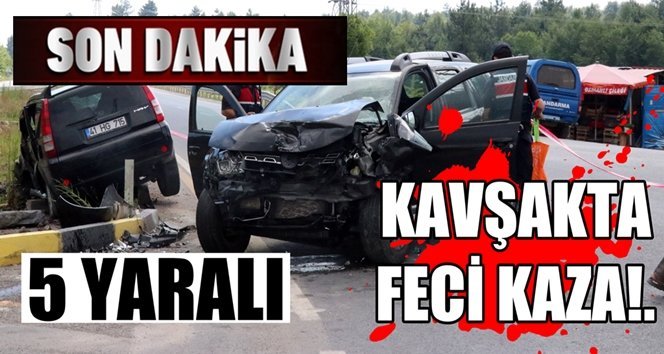 Karadeniz Ereğli’de feci kaza!. 5 yaralı