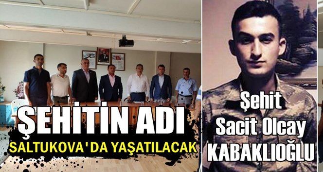 Şehit askerin adı Saltukova’da yaşatılacak