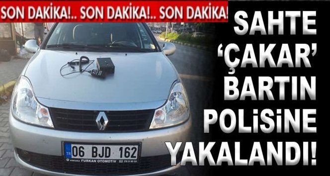Çakar ve sirenli aracın sürücüsüne 2 bin 20 lira ceza