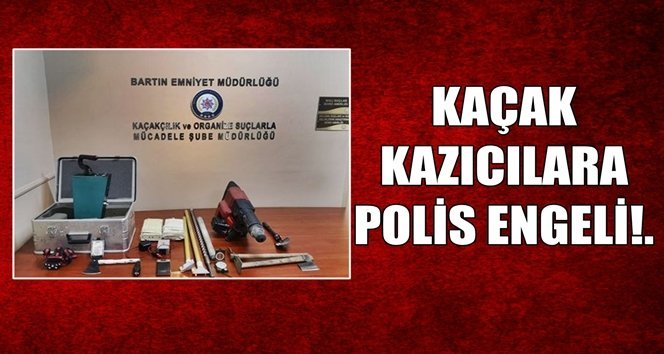 Kaçak kazı yapmaya giderken yakalandılar…