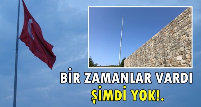 Hem bayrak, hem de çöp kovası yok!. Olacak iş değil?