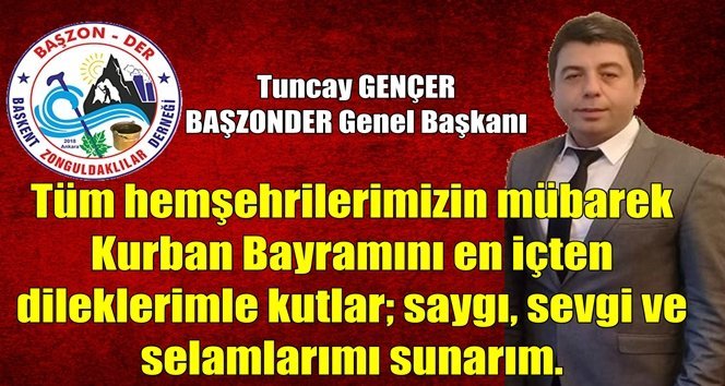 BAŞZONDER’den Kurban Bayramı mesajı…