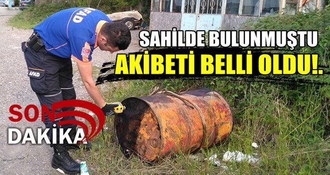 Şüpheli varil bakın ne çıktı!.