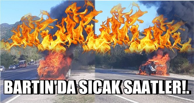 Otomobil alev topuna döndü!.