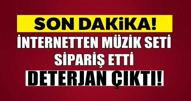 Kargodan gelen paketten deterjan çıktı!.