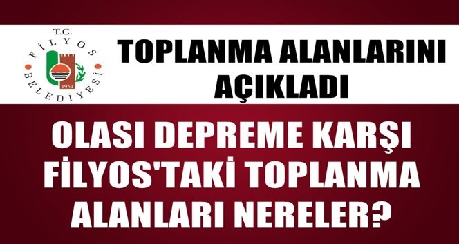 Filyos’ta acil toplanma alanları nereler?