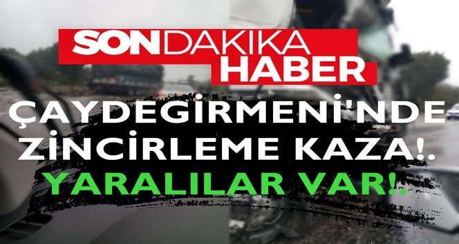 Zincirleme kaza!, yol trafiğe kapandı…
